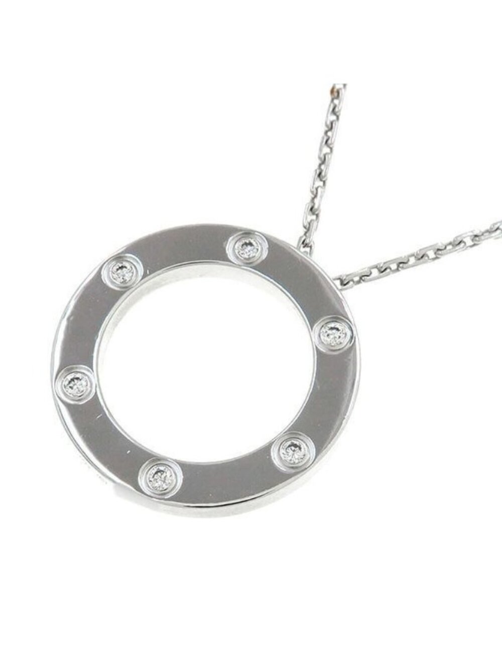 Cartier Love Circle Necklace Diamond